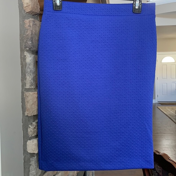 Elle Royal Blue Pencil Skirt Size XS - Picture 1 of 11